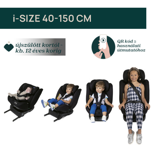 Chicco Unico Evo I-Size 360 autósülés - Grey Black