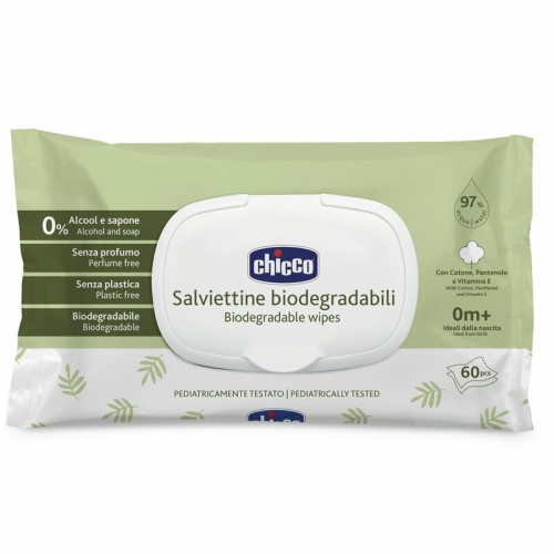 Chicco biológiailag lebomló törlőkendő 60 db