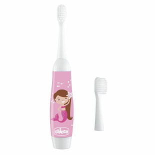 Chicco elemes fogkefe - Rózsaszín