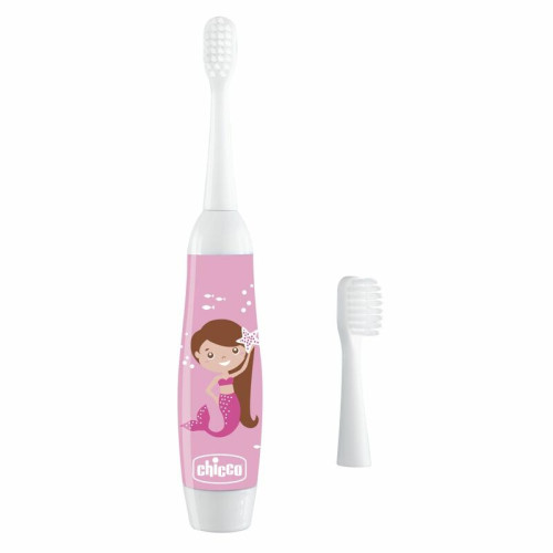 Chicco elemes fogkefe - Rózsaszín