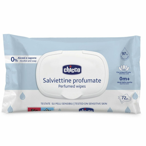 Chicco lótuszvizes törlőkendő kupakos