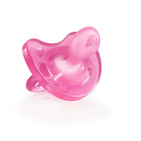 Chicco soft szilikon cumi pink 6-16