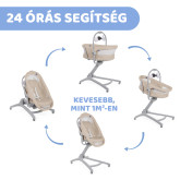 Chicco Baby Hug Air bölcső/pihenőszék/etetőszék/fotel Beige