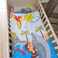 2 részes ágynemű huzattal - delfin