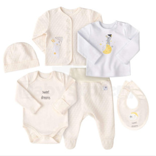 Hazahozós szett - bézs pamut nyuszi 56