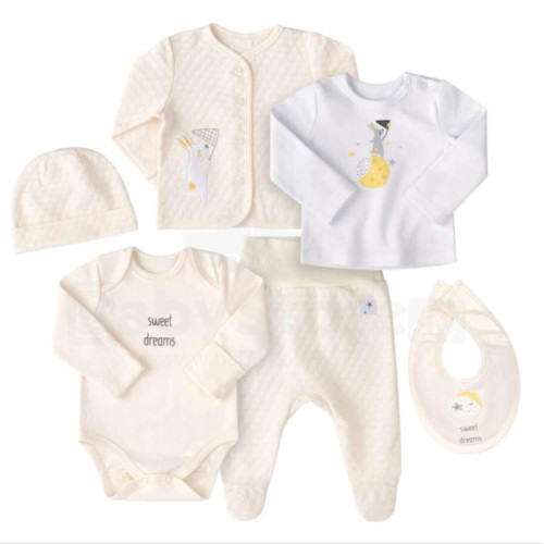 Hazahozós szett - bézs pamut nyuszi 56