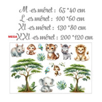 Falmatrica szett - Bébi afrikai állatok