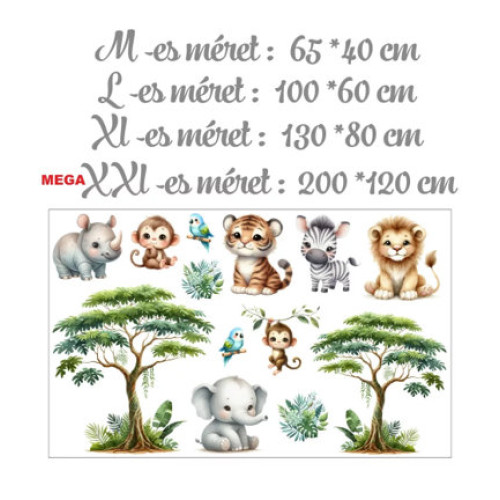 Falmatrica szett - Bébi afrikai állatok
