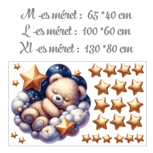 Falmatrica szett - alvó maci kék