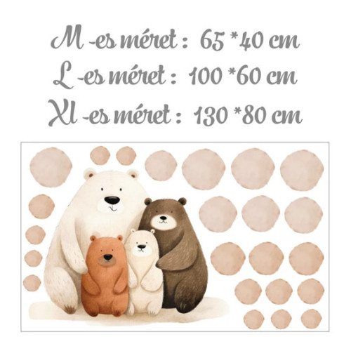 Falmatrica szett - mackó család