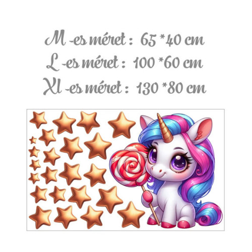 Falmatrica szett - Unikornis nyalókával