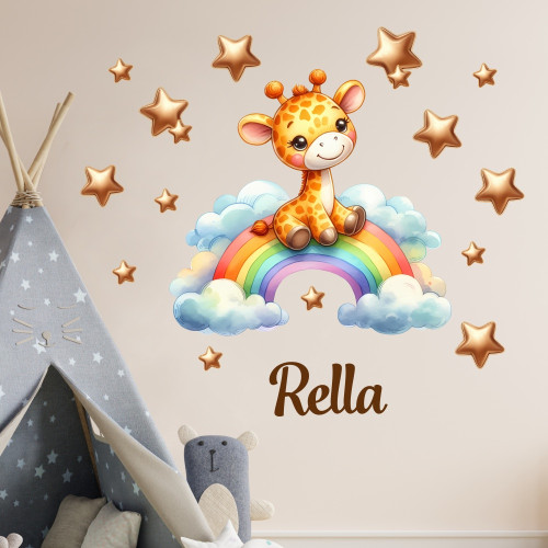 Falmatrica szett névvel - Szivárvány