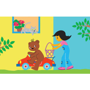 Diafilm Boribon autózik