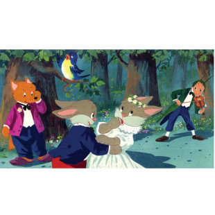 Diafilm Hegyen-völgyön lakodalom