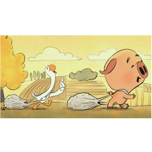 Diafilm Malac és Liba kirándul