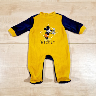 Plüss rugdalózó - Mickey mustár-sötétkék