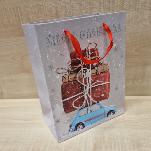 Ajándéktasak Karácsony - Autó 26 x 32