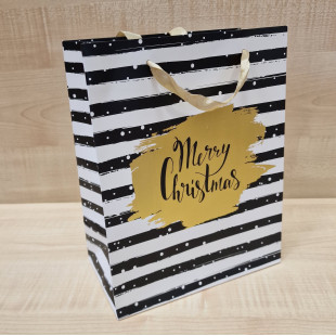 Ajándéktasak Karácsony - Csíkos 18 x 23