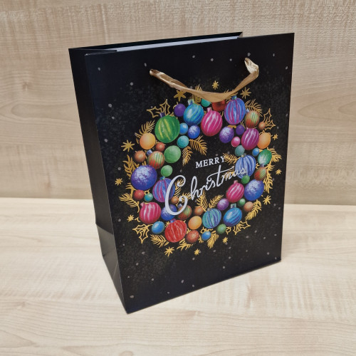 Ajándéktasak Karácsony - Gömbök 26 x 32