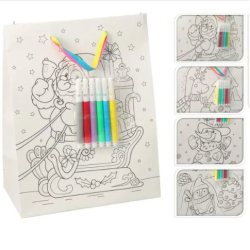 Ajándéktáska - Színezhető