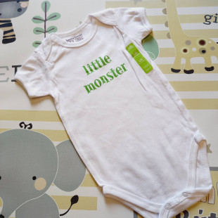 Body - fehér little monster