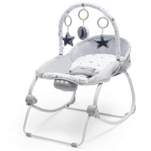 Baby Mix rezgő pihenőszék - Szürke csillagok