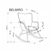 Belmiro hintafotel - Smaragd