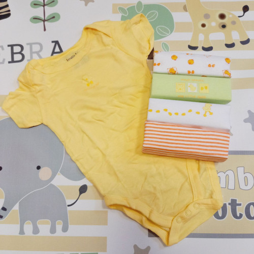 Body szett - 5 db-os rövid ujjú unisex