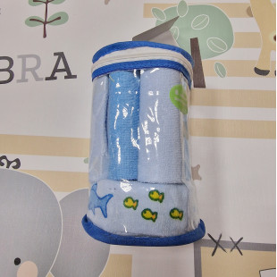 Fürdető kendők és szivacs - kék