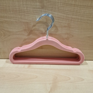 Gyerek vállfa - Plüssös halvány rózsaszín