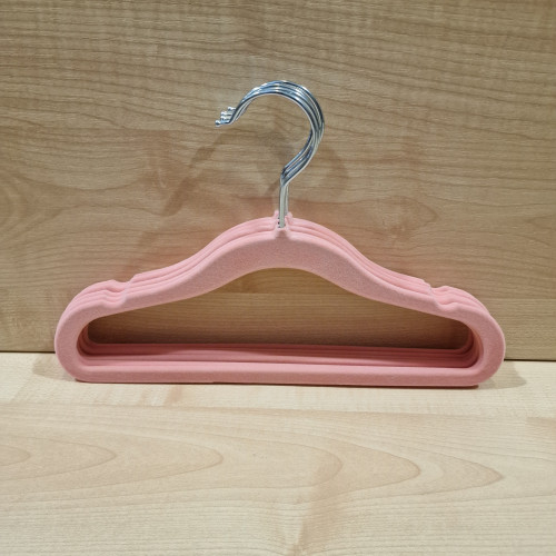 Gyerek vállfa - Plüssös halvány rózsaszín