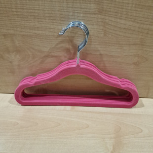 Gyerek vállfa - Plüssös rózsaszín