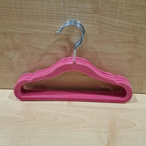 Gyerek vállfa - Plüssös rózsaszín