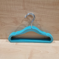 Gyerek vállfa - Plüssös türkiz