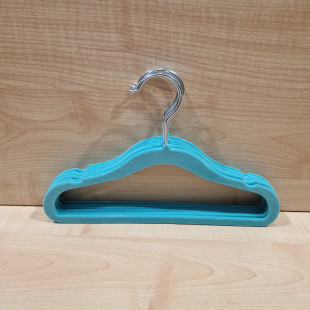 Gyerek vállfa - Plüssös türkiz