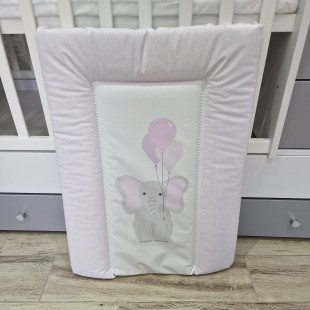 Pelenkázólap puha pufi 50x70 cm - elefánt