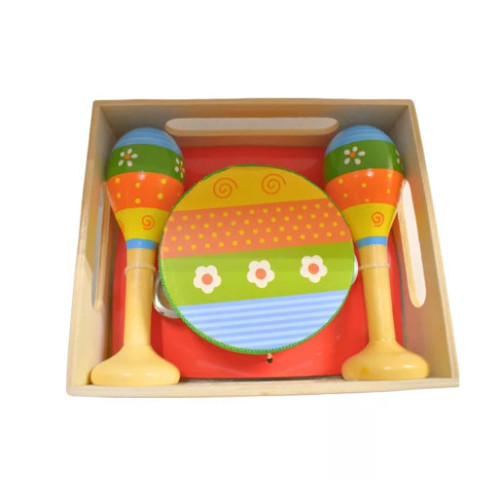 Rumbatök csörgődobbal színes