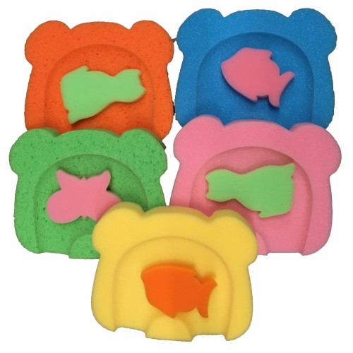 Szivacs babafürdető ülőke kádba - zöld