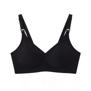 Szoptatós melltartó - Fekete szivacsos