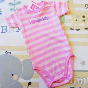 Body - rózsaszín csíkos i love daddy