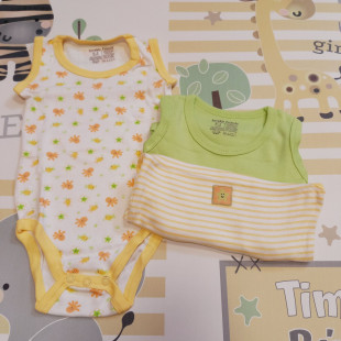 Body szett - 3 db-os ujjatlan unisex