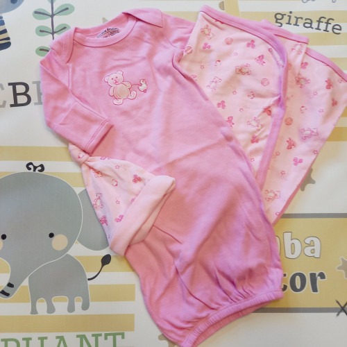 Együttes - hálózsák takaróval rózsaszín