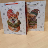 Ajándéktasak Karácsony - Kutyus 26 x 32