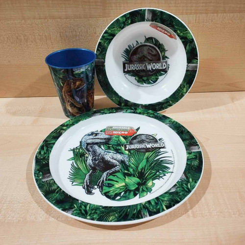 Műanyag étkészlet Jurassic World
