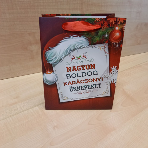 Ajándéktasak Karácsony - Nagyon boldog... 18 x 23