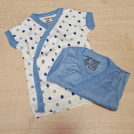 Rékli 2 db - kék rövid ujjú