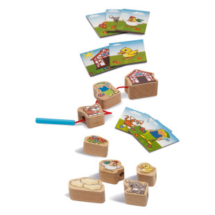 Eichhorn fa fűzős játék