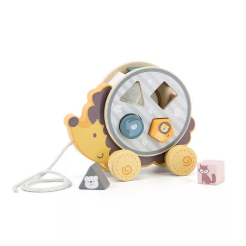 Fa húzogatós formafelismerő - Süni