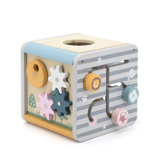 Fa készségfejlesztő kocka