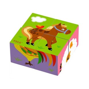 Fa mesekocka - 4 db-os